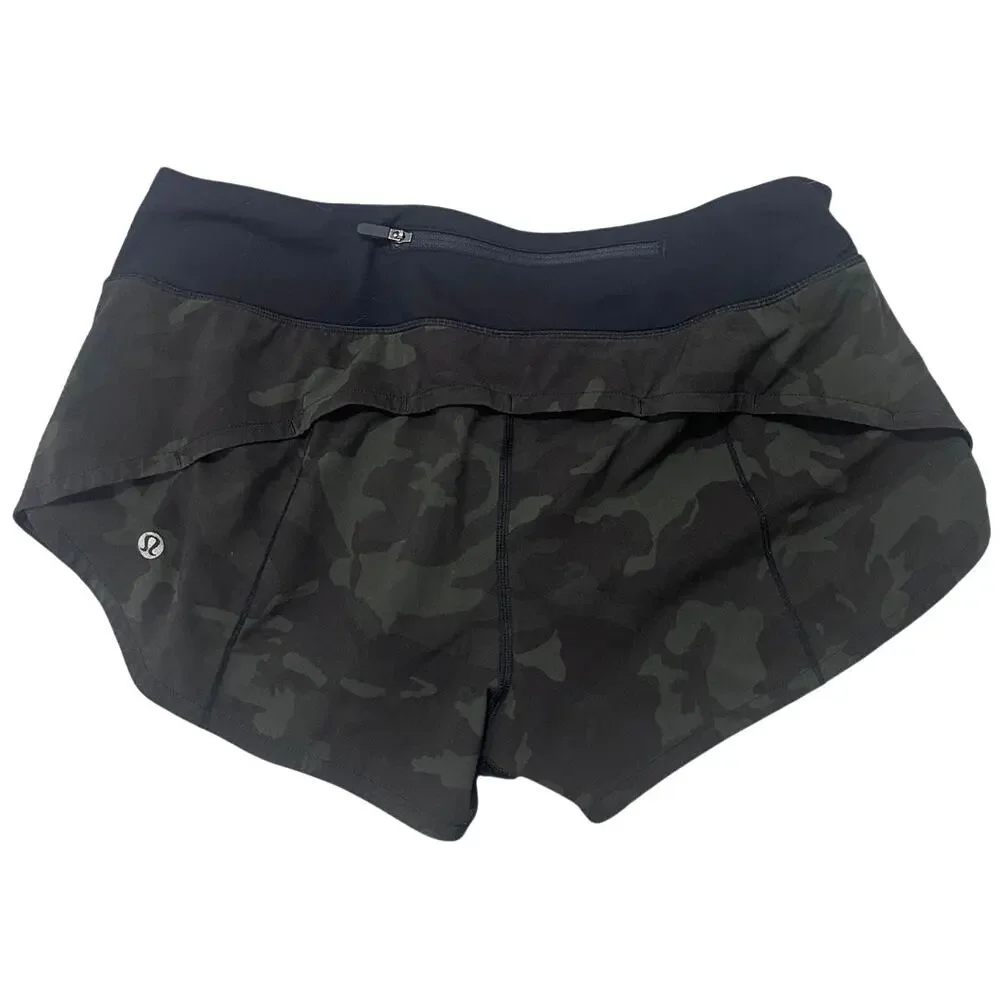 Lululemon Speed Up Short in the Heritage 365 Camo Deep Coal Multi Hotty Hot Sz 6 - Picture 8 of 8